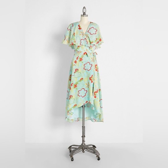NWT Modcloth Lift Your Wings Wrap Dress - Picture 1 of 11
